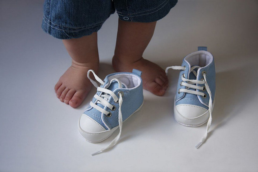 Какой размер ноги у ребенка в год и 2 месяца