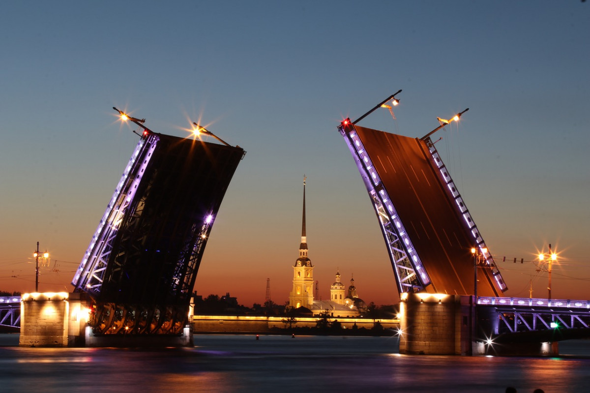 Мосты Санкт-Петербурга на карте с названиями 2023